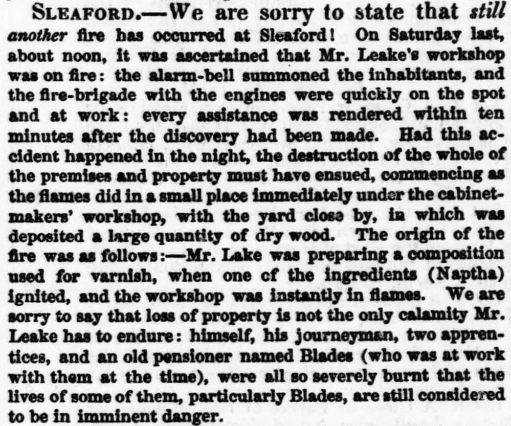 Another fire in Sleaford