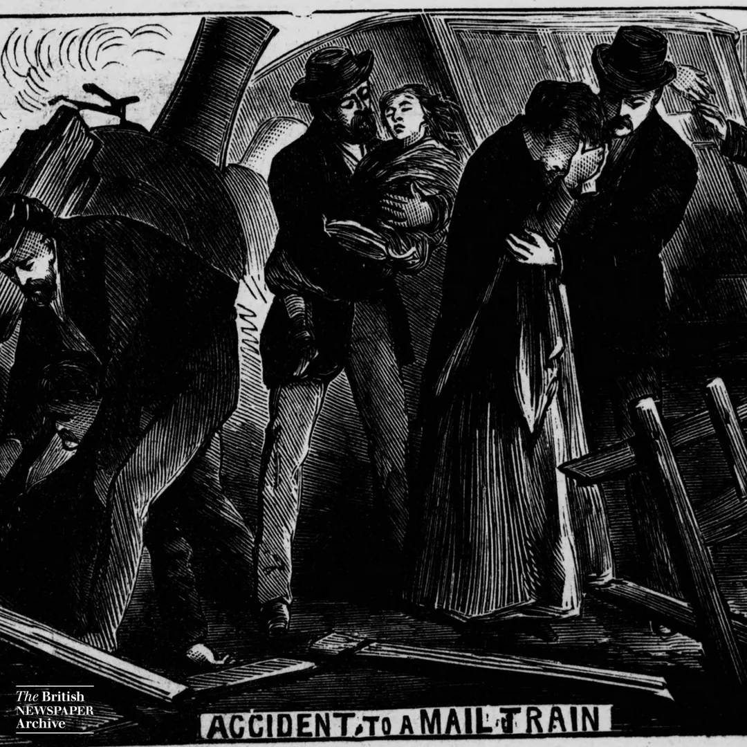 Accident to mail train