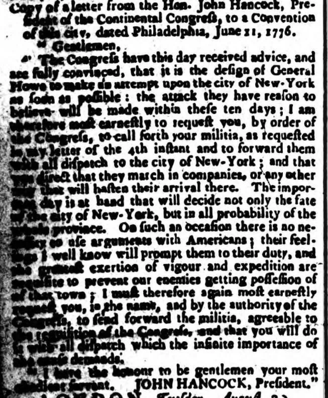 Continental Congress, Philadelphia, 1776