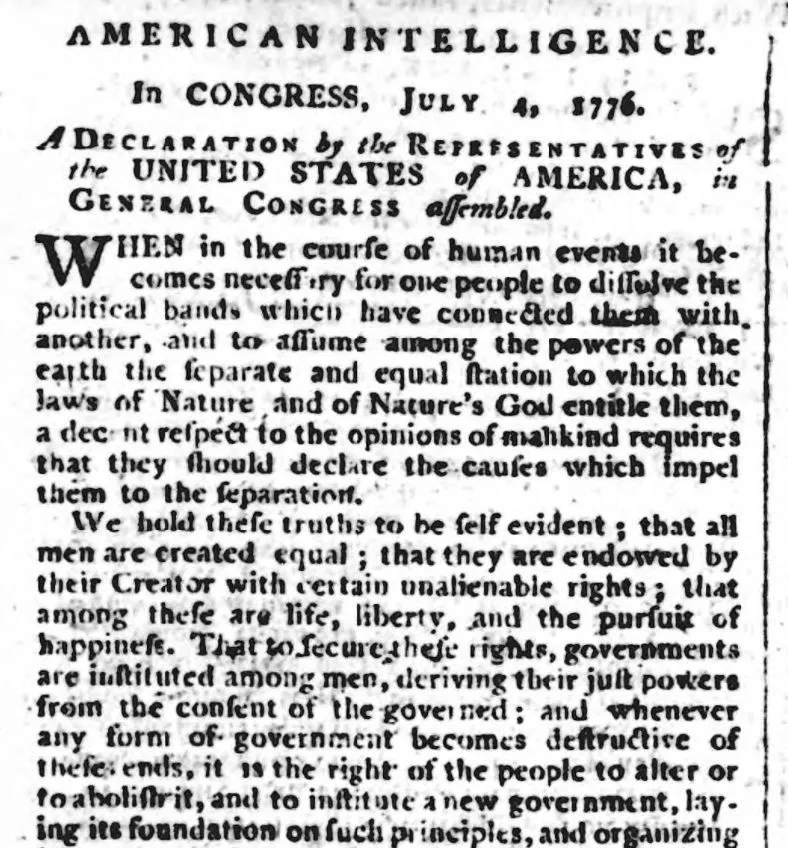 American Declaration of Independence