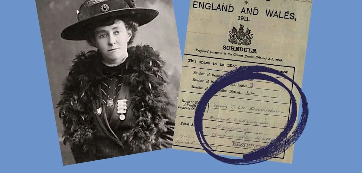 Emily Davison suffragette census record