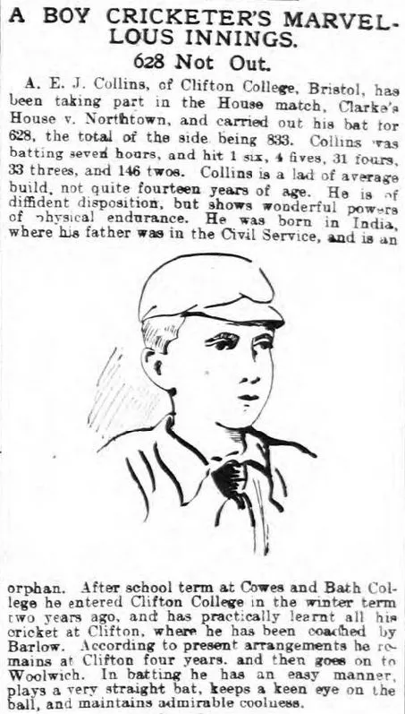A. E. J. Collins in the Blackburn Standard