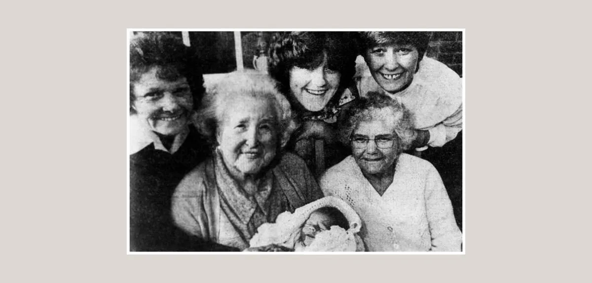 Six generations of the Lewis family