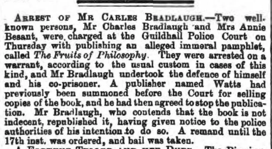 Arrest of Annie Besant
