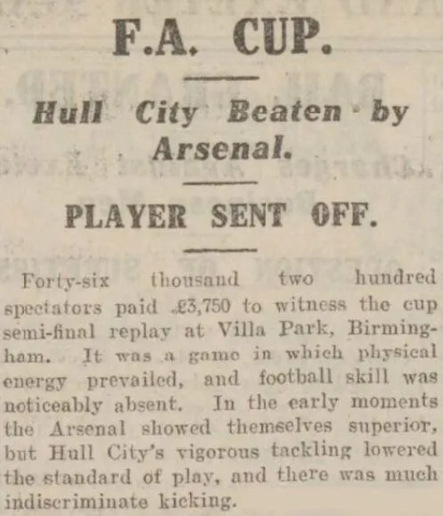 Arthur Childs was sent off