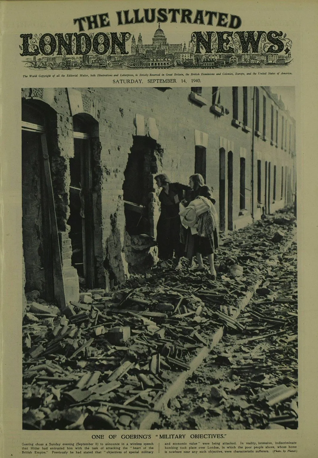 Images from the Battle of Britain, Illustrated London News