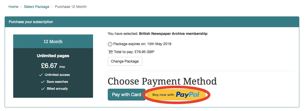 Purchase with PayPal