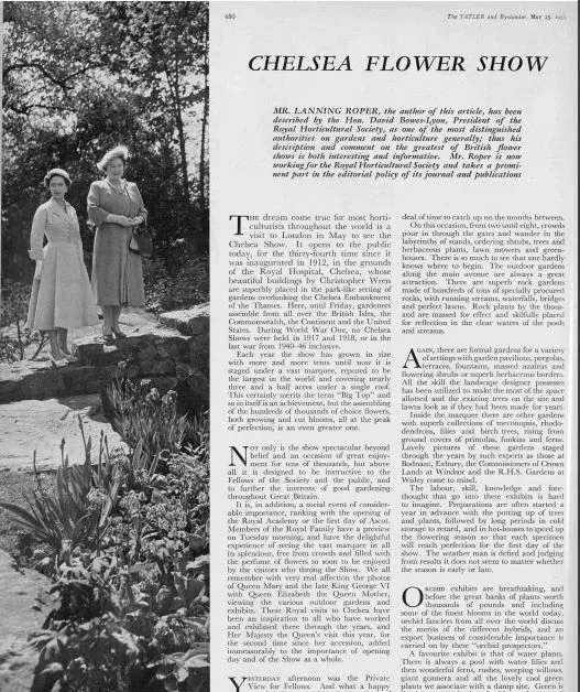 1955 Chelsea Flower Show
