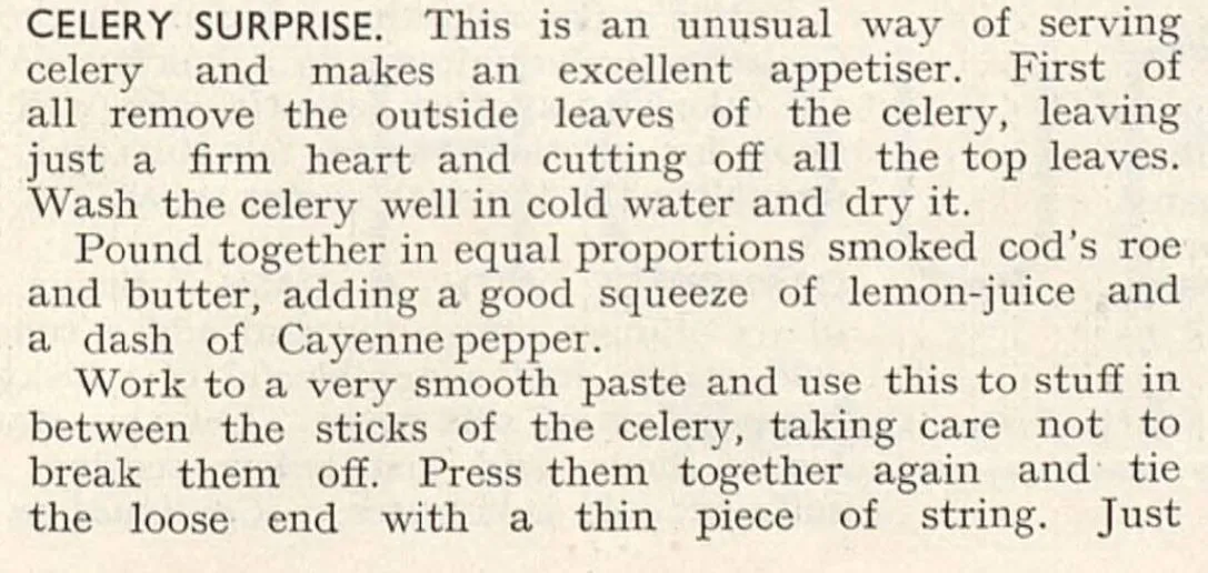 Celery surprise
