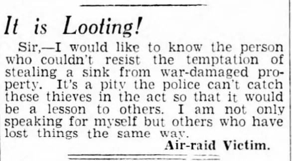 Crime &amp; the Blitz - Sunderland Daily Echo and Shipping Gazette - Tuesday 26 November 1940