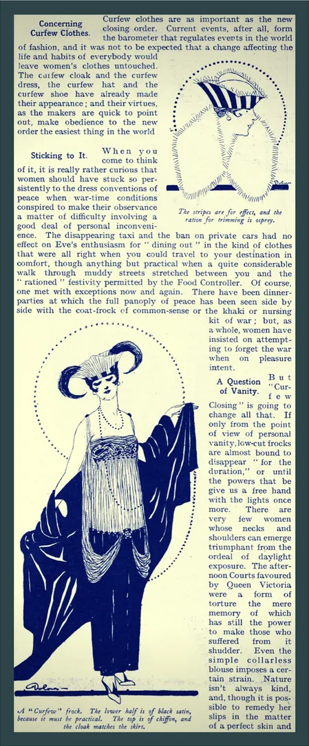 Concerning curfew clothes