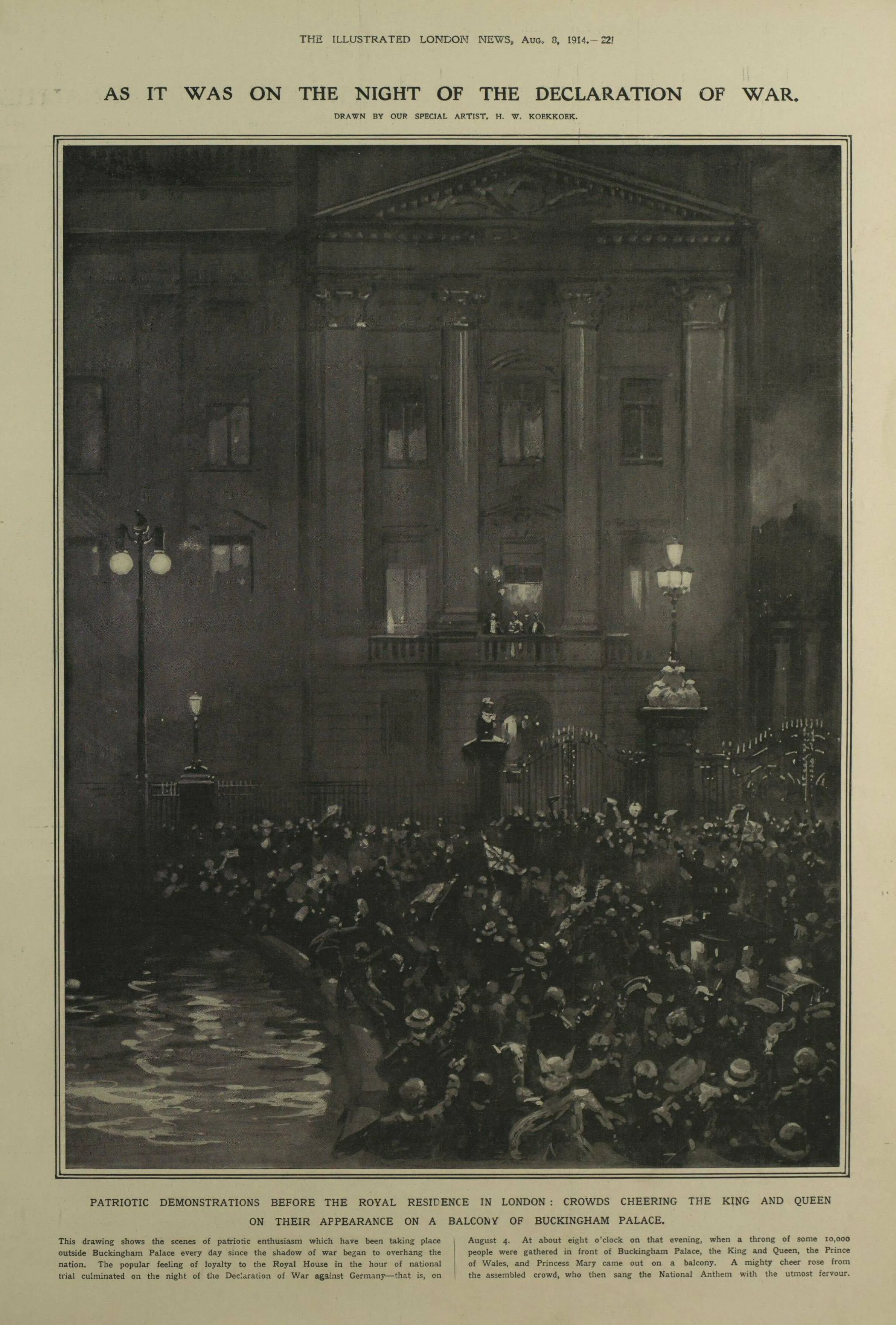 First World War declaration of war