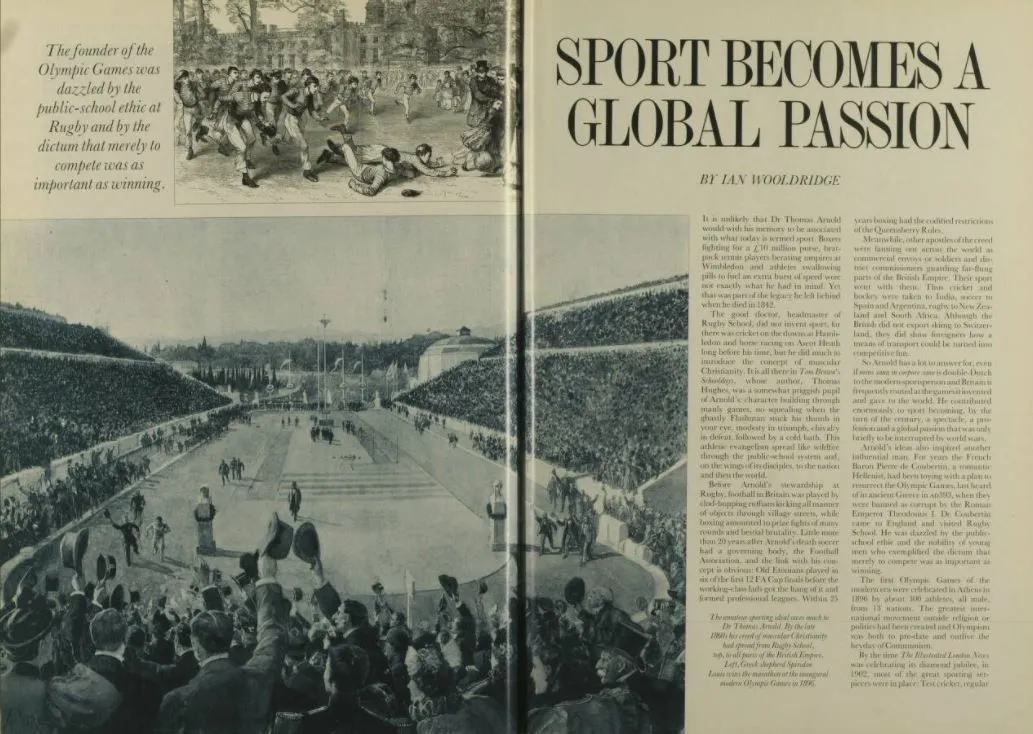 Sports become a global passion, Illustrated London News