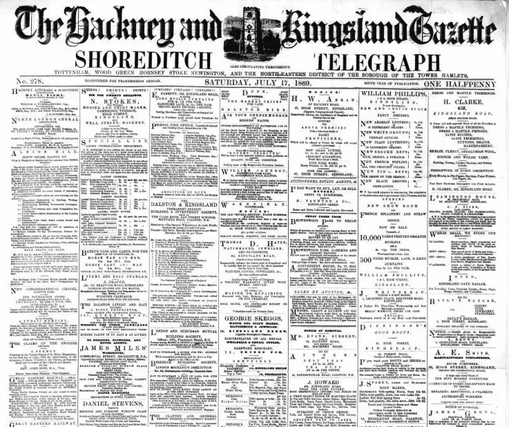 Hackney and Kingsland Gazette