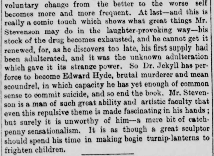 Review of Dr Jekyll and Mr Hyde