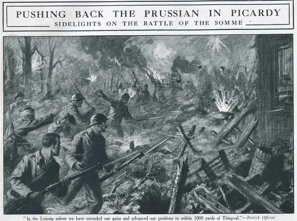 Joseph Gray wartime sketch
