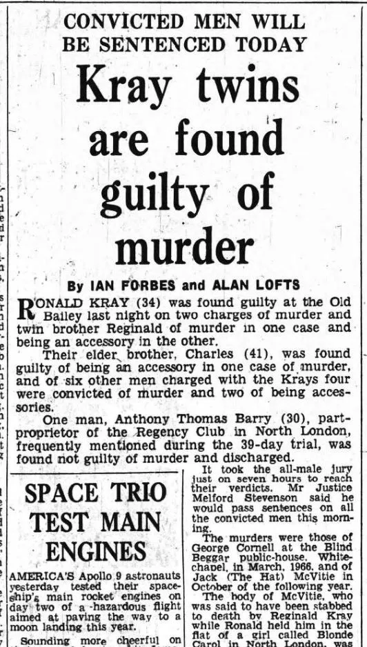 Kray twins convicted