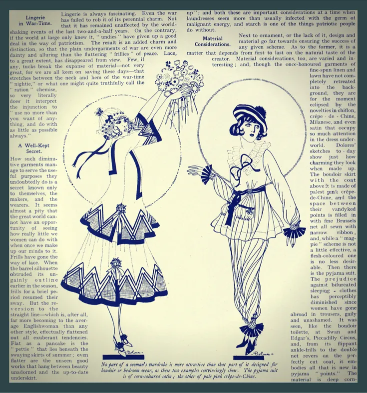 Lingerie in War-Time