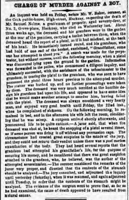 Lloyd's weekly news Nelme murder