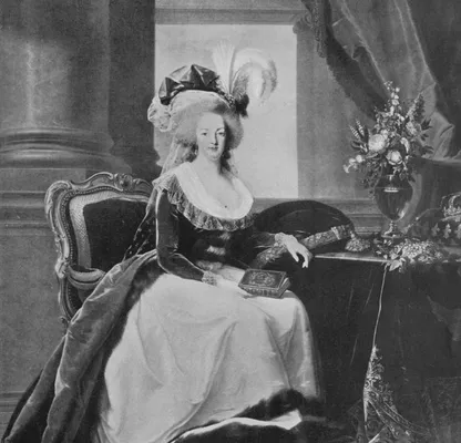 Portrait of Marie Antoinette as painted by Madame Vigre Lebrun