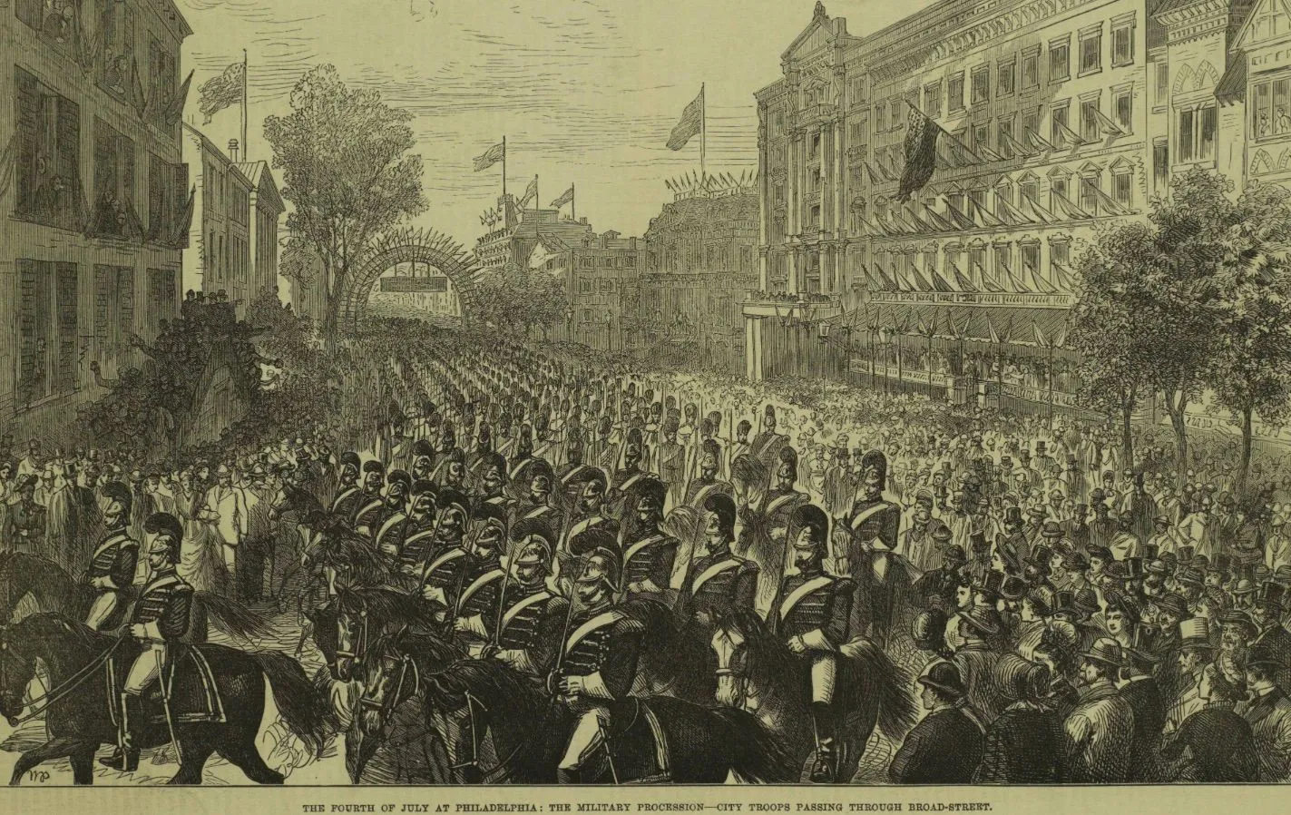 Fourth of July military procession