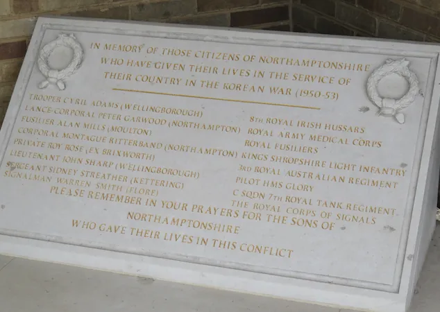 Northamptonshire war memorial