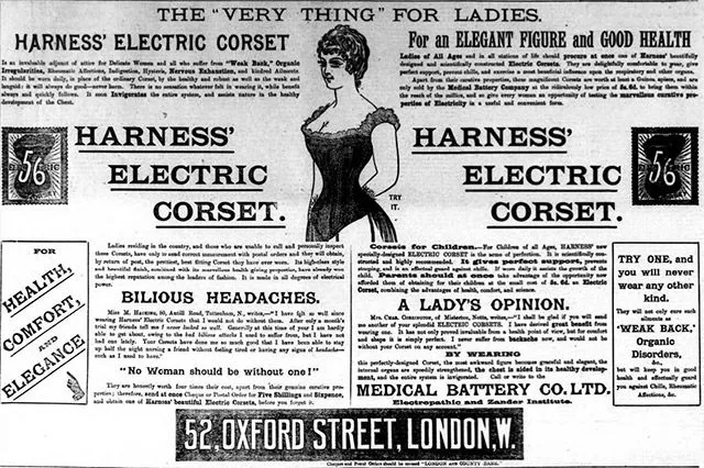Large pictorial advert headed 'The “Very Thing” for Ladies' in the Leeds Mercury, 10 Dec 1892