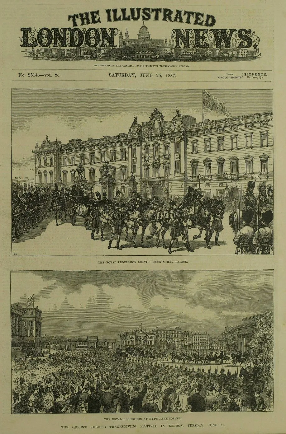 Queen Victoria's golden Jubilee, Illustrated London News