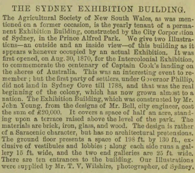 Sydney Exhibition Building