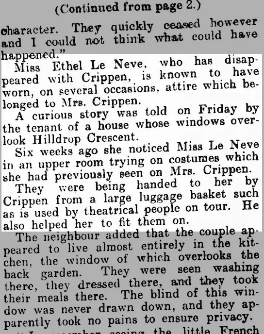 Ethel wears Cora's clothes