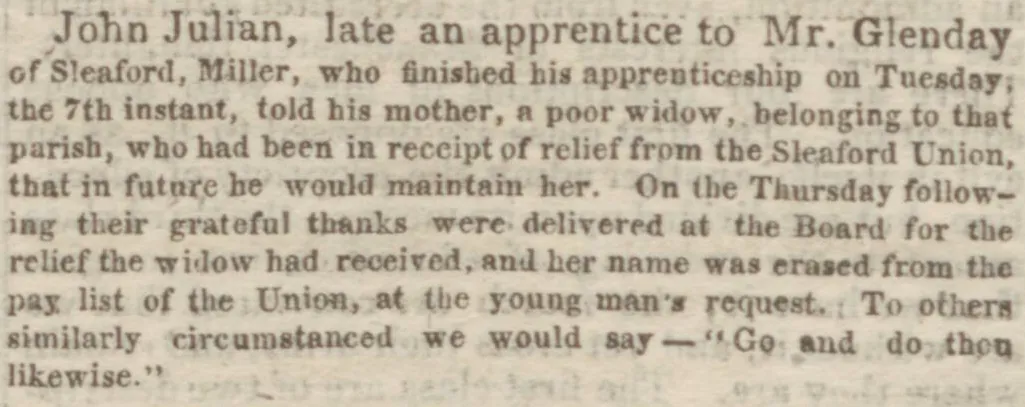 John Julian, late apprentice of Glenday