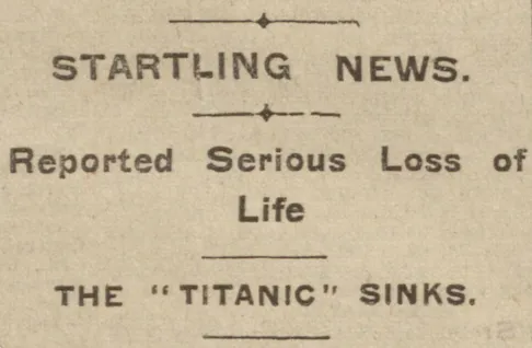 Titanic startling news
