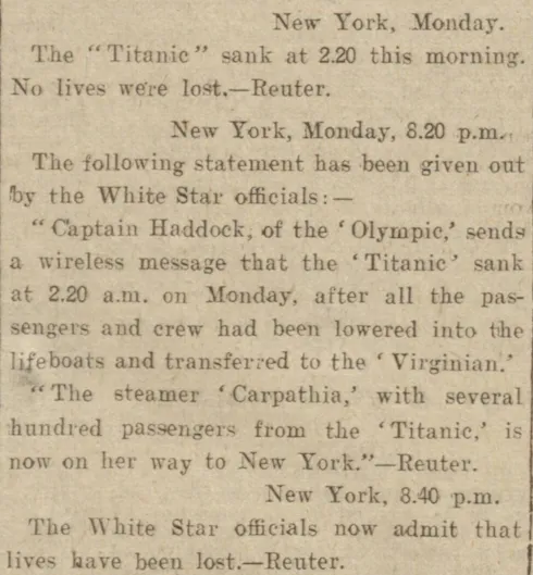 Titanic news