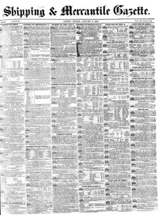 Shipping and Mercantile Gazette