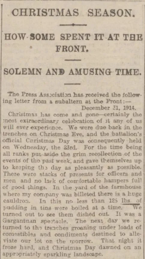 Christmas truce 1915