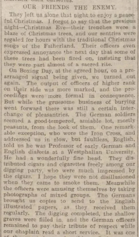 Christmas truce 1915