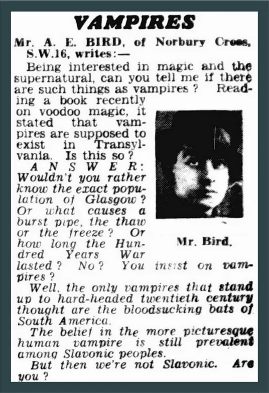 Vampire question