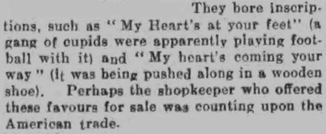 Valentine from 1925