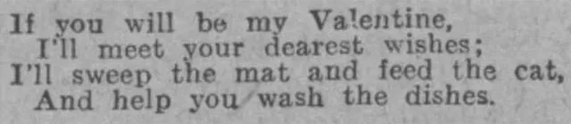 Valentine from 1930