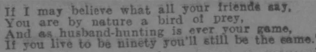 Valentine from 1916