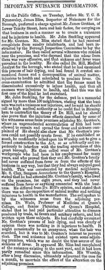 Birmingham Daily 1862
