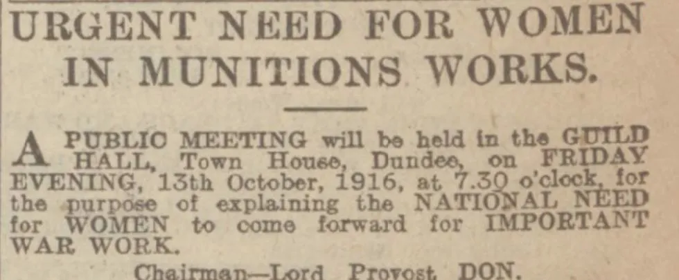 First World War women munitions workers