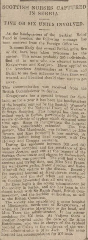 Elsie Inglis captured 1915
