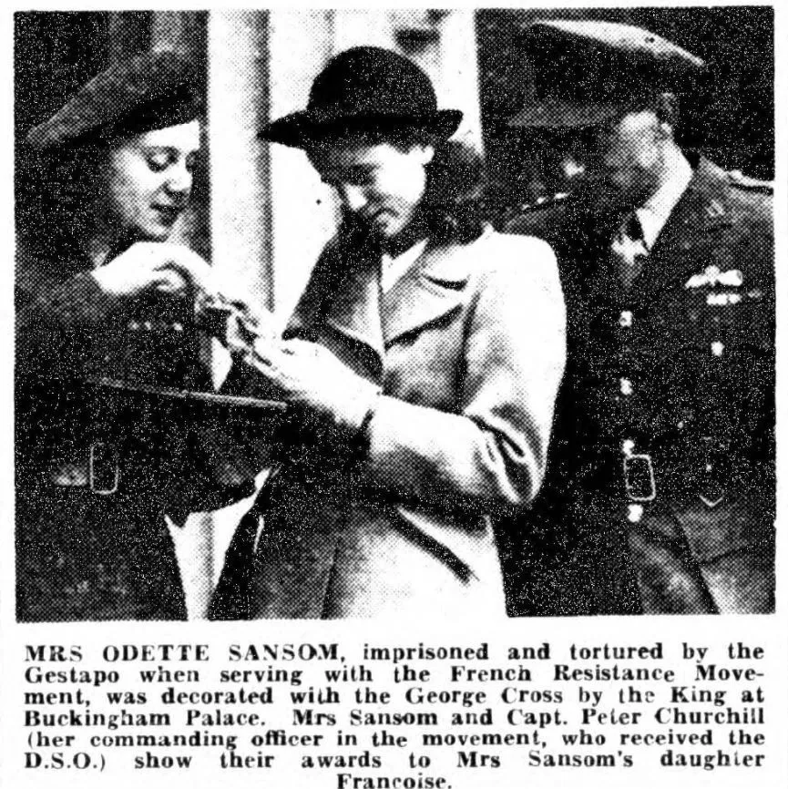 Odette Sansom Second World War