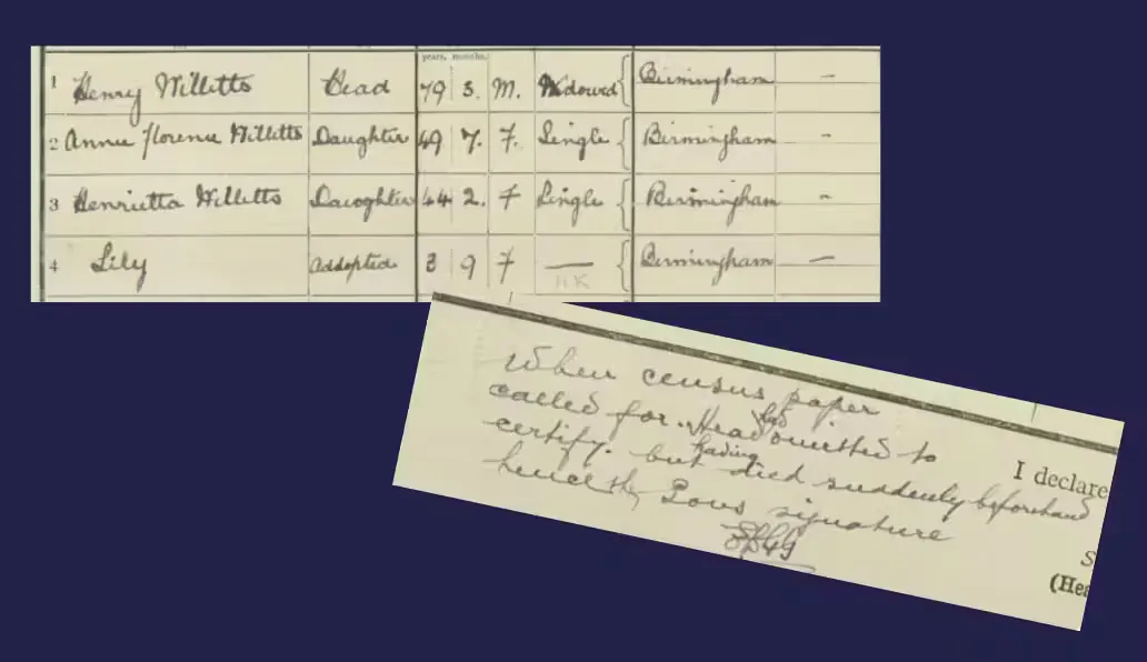 2 1921 Census records