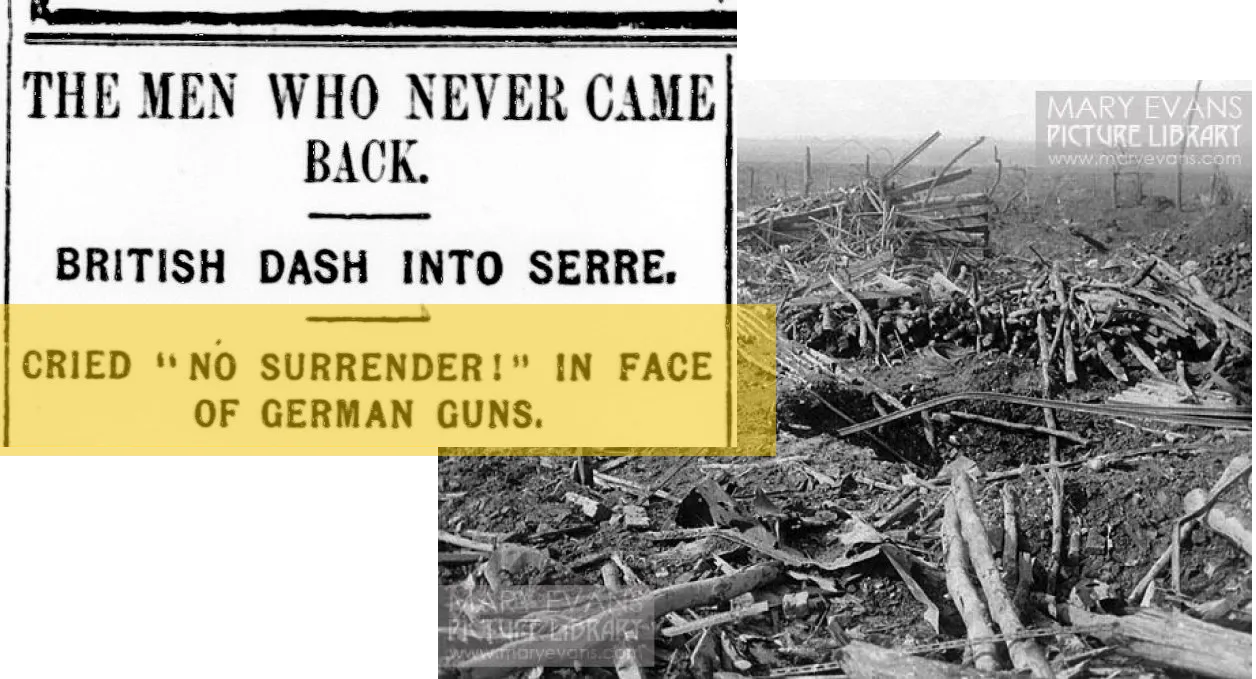 Newspaper clippings about the big push