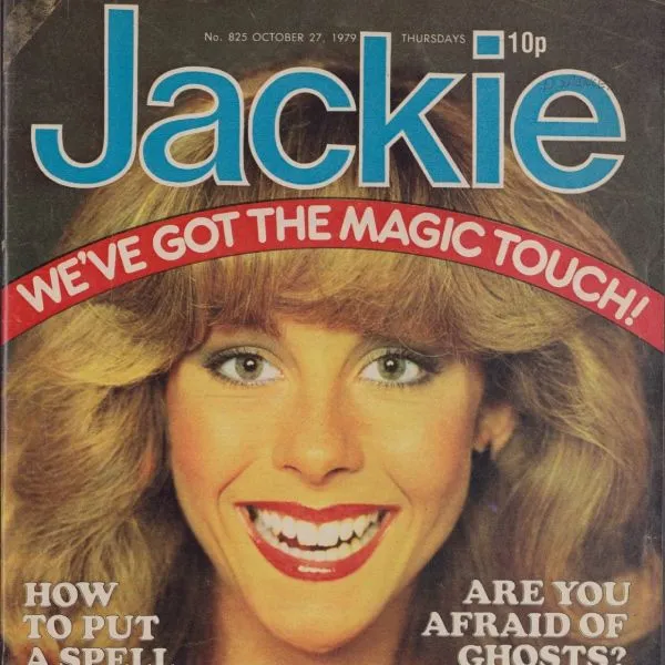 Front cover of Jackie magazine
