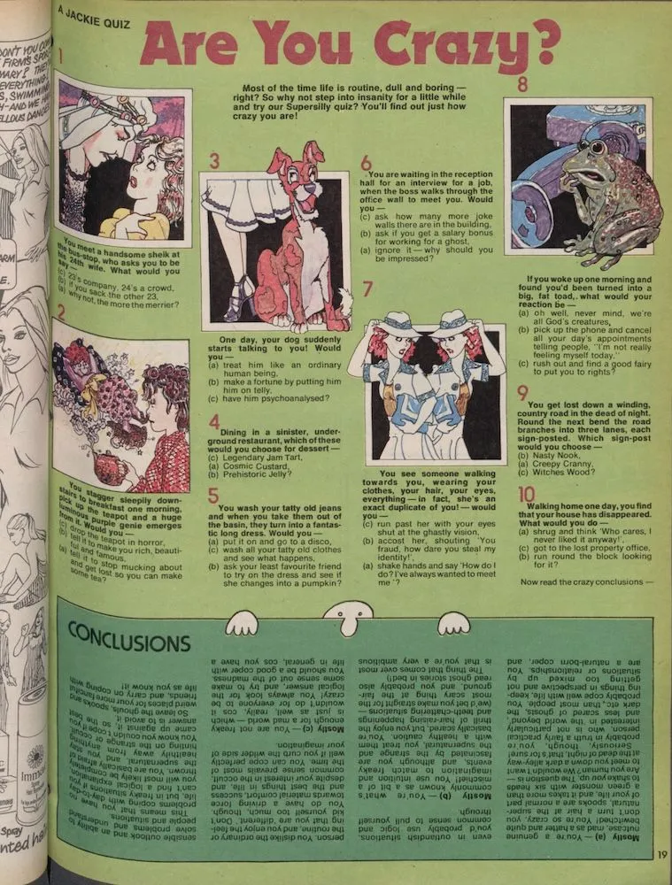  A page of Jackie from 24 August 1974