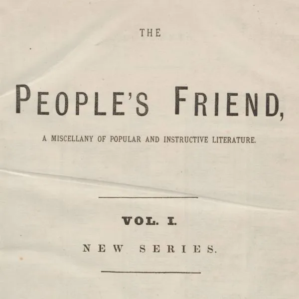 Front page of the People's Friend from 5 January 1870