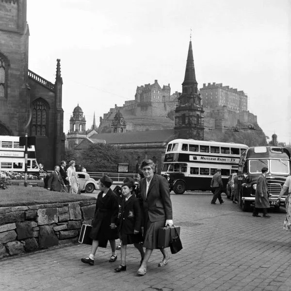 Views of Edinburgh, Scotland, September 1954